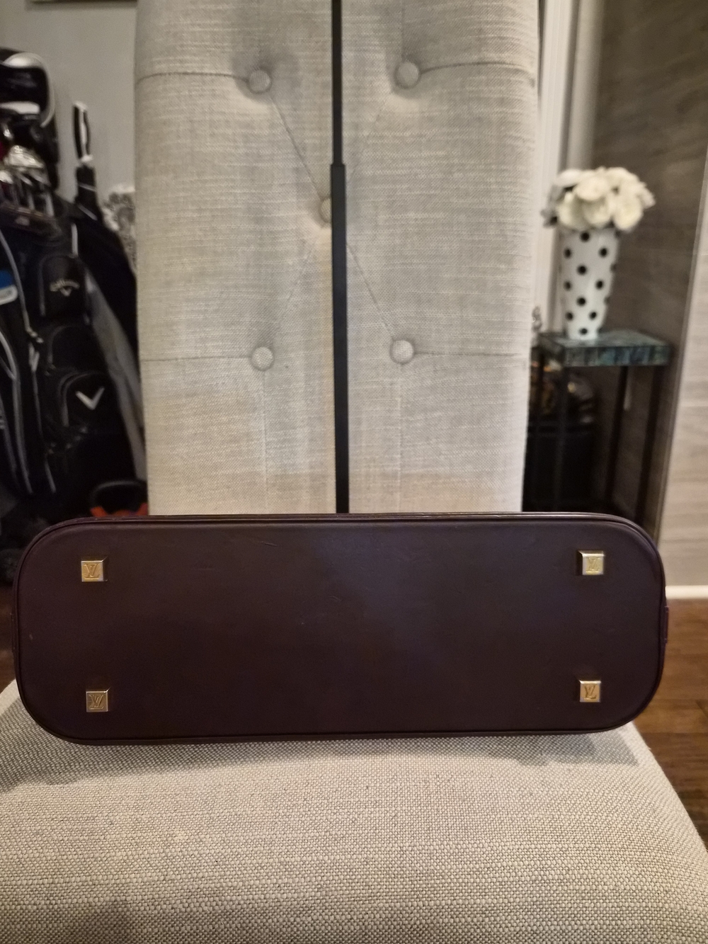 Louis Vuitton Monogram Mini Lin Alma Long Handbag East West Satchel Brown - Picture 3 of 16